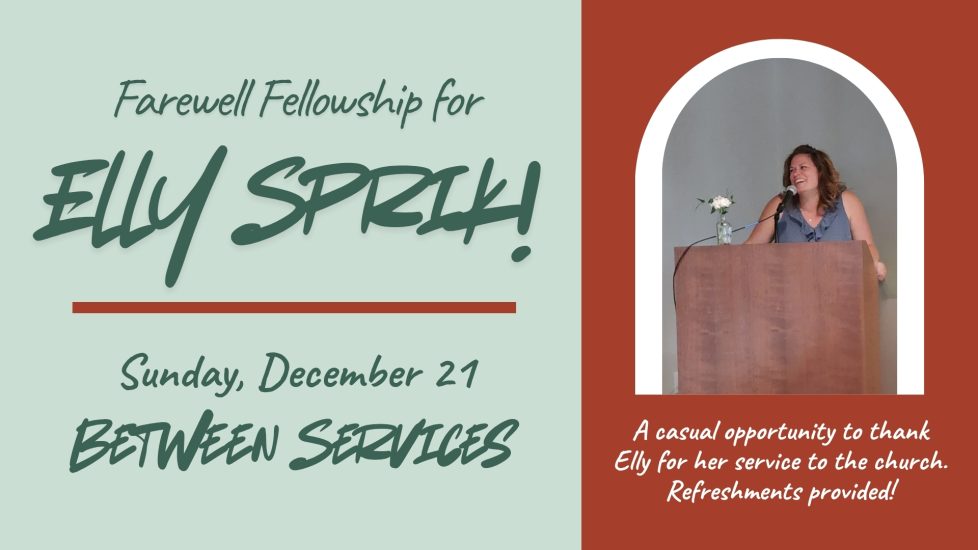 Farewell Fellowship for Elly - Slide
