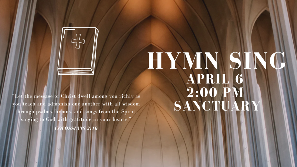 Hymn Sing April 2025 - Slide