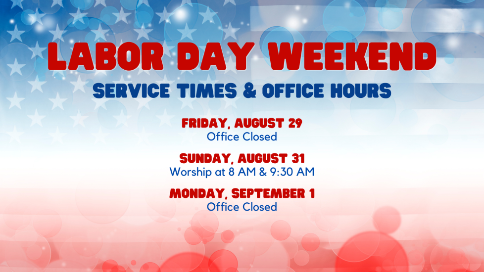 Labor Day Hours - Slide