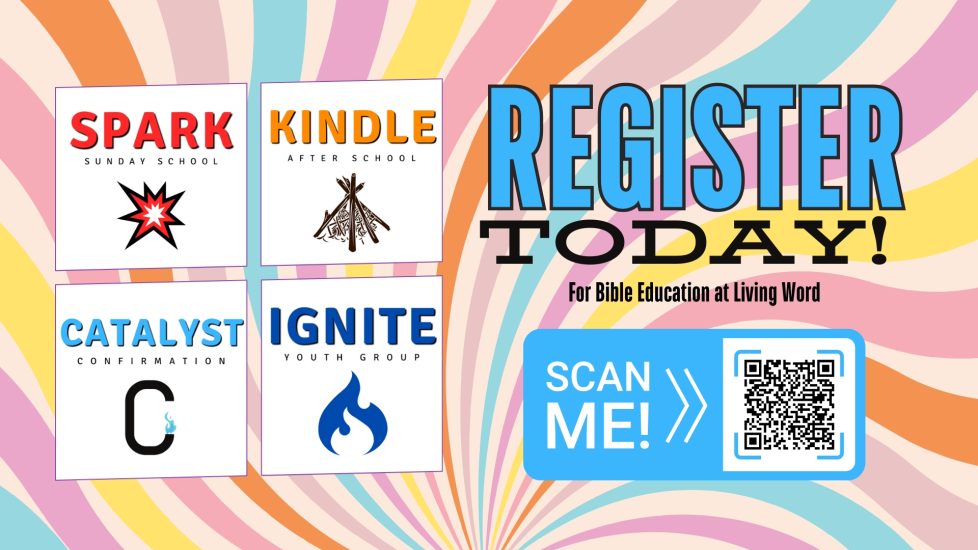 Register Today for Bible ED Slide