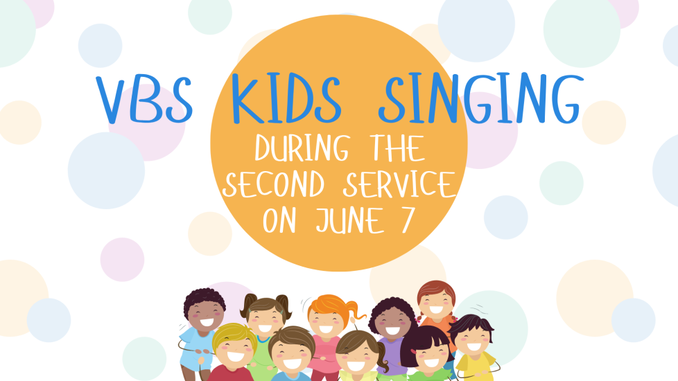 VBS Kids Singing - Pre-Service Slide