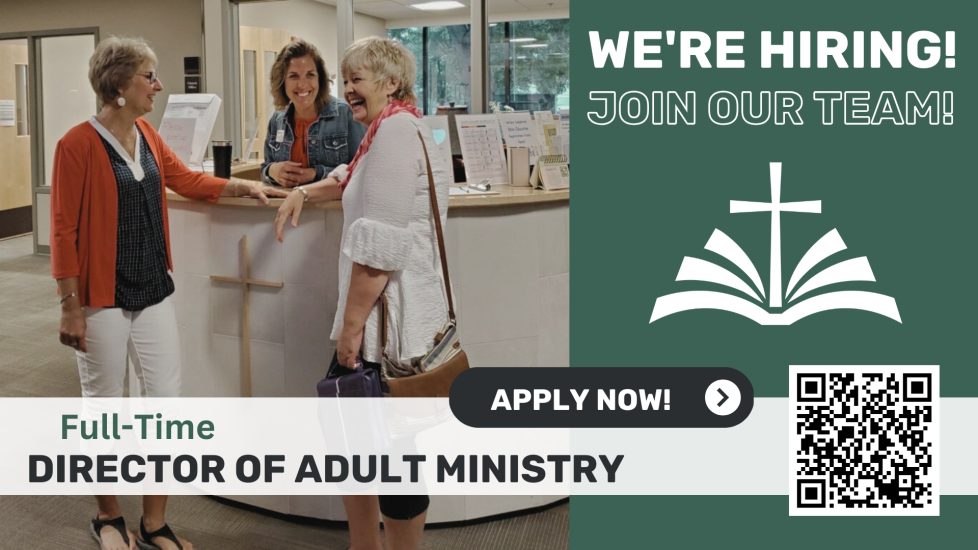 We're Hiring - Adult Ministry - Slide