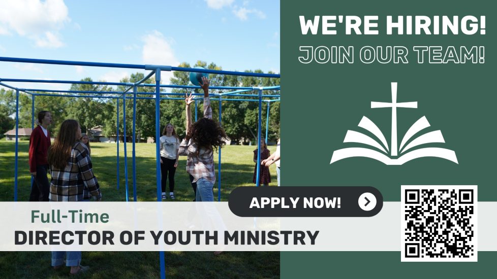 We're Hiring - Youth Ministry - Slide